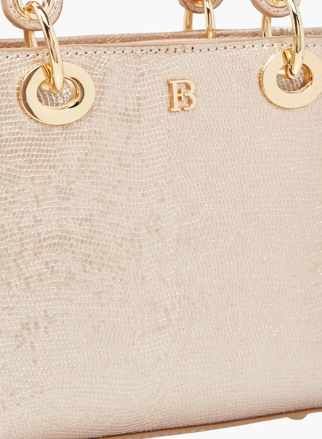 Flora Bella By Shoexpress Textured Crossbody Bag With Detachable Strap Ramadan Collection